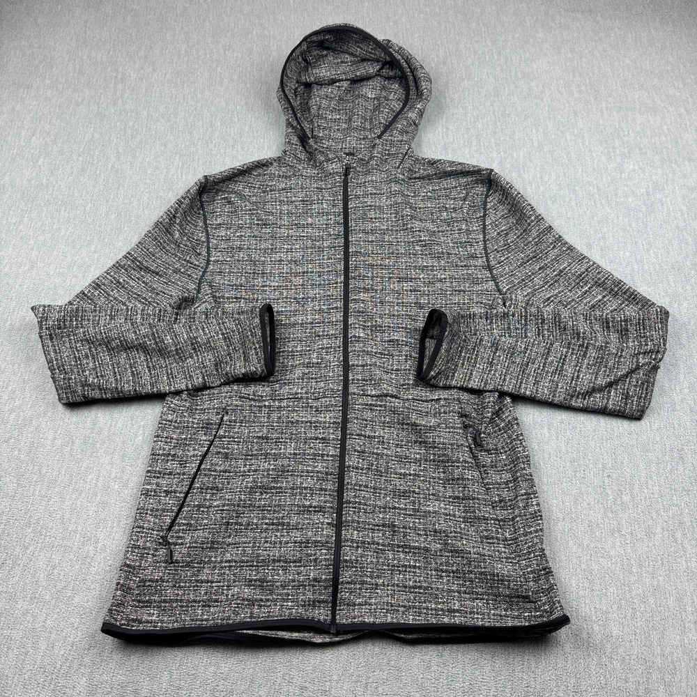 Lululemon Hoodie Mens Small Gray Heather Surge Warm‎ Full Zip Training Athletic